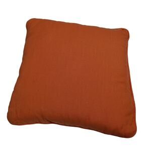 Vintage Canvas Decorative Throw Pillow 13" x 13" Orange